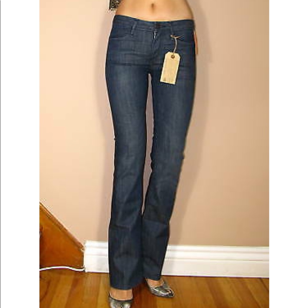 NEW Ernest Sewn Keaton 144 Boot Cut Dark Jeans